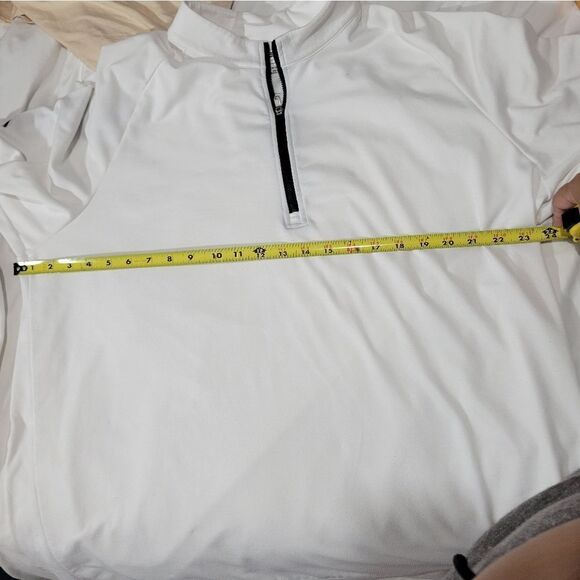 Adidas white golf zip up sweatshirt lightweight - Picture 9 of 9